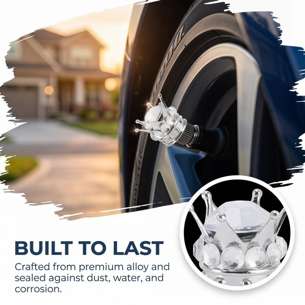 4PCS Chrome Crown Tire Valve Stem Caps Crown Diamond Car Wheel Tire Valve Caps Auto Detailing белый
4PCS Chrome Crown Tire Valve Stem Caps Crown Diamond Car Wheel Tire Valve Caps Auto Detailing белый