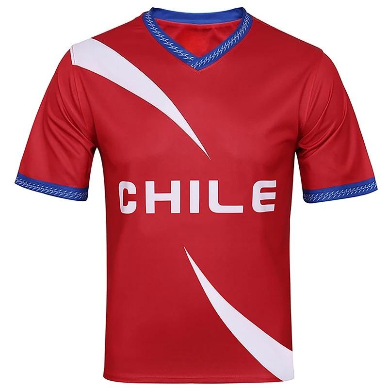 American Cup Chile Football Jersey Popular Short Sleeve Soccer Top 4XL
American Cup Chile Football Jersey Popular Short Sleeve Soccer Top 4XL