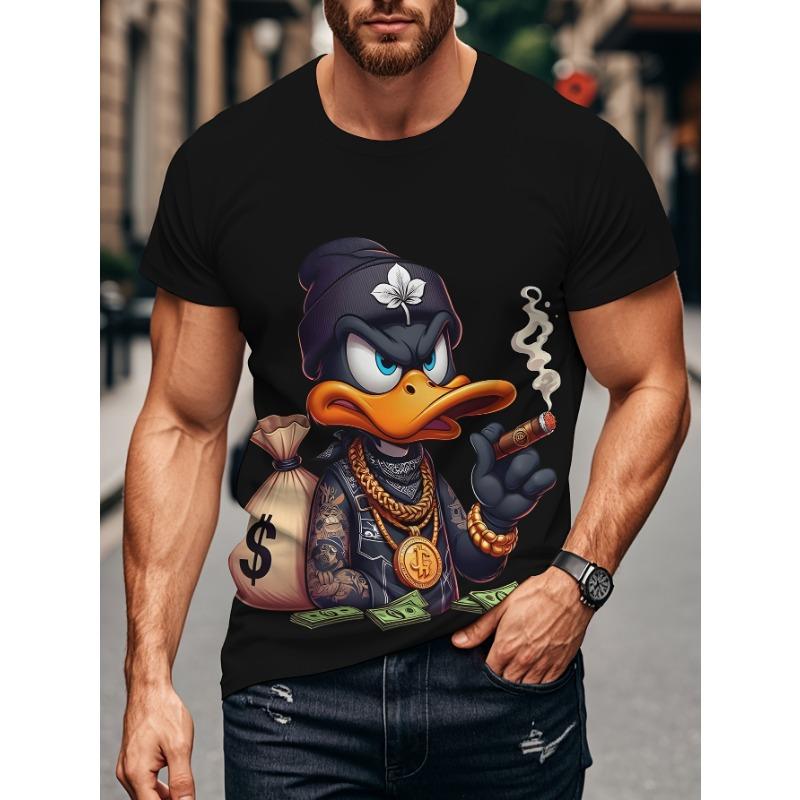 Funny Men s T Shirt Cartoon Duck Print Casual Short Sleeve Tops Tee Fashion T-shirts Outdoor Streetwear Hip Hop Clothing S
Funny Men s T Shirt Cartoon Duck Print Casual Short Sleeve Tops Tee Fashion T-shirts Outdoor Streetwear Hip Hop Clothing S