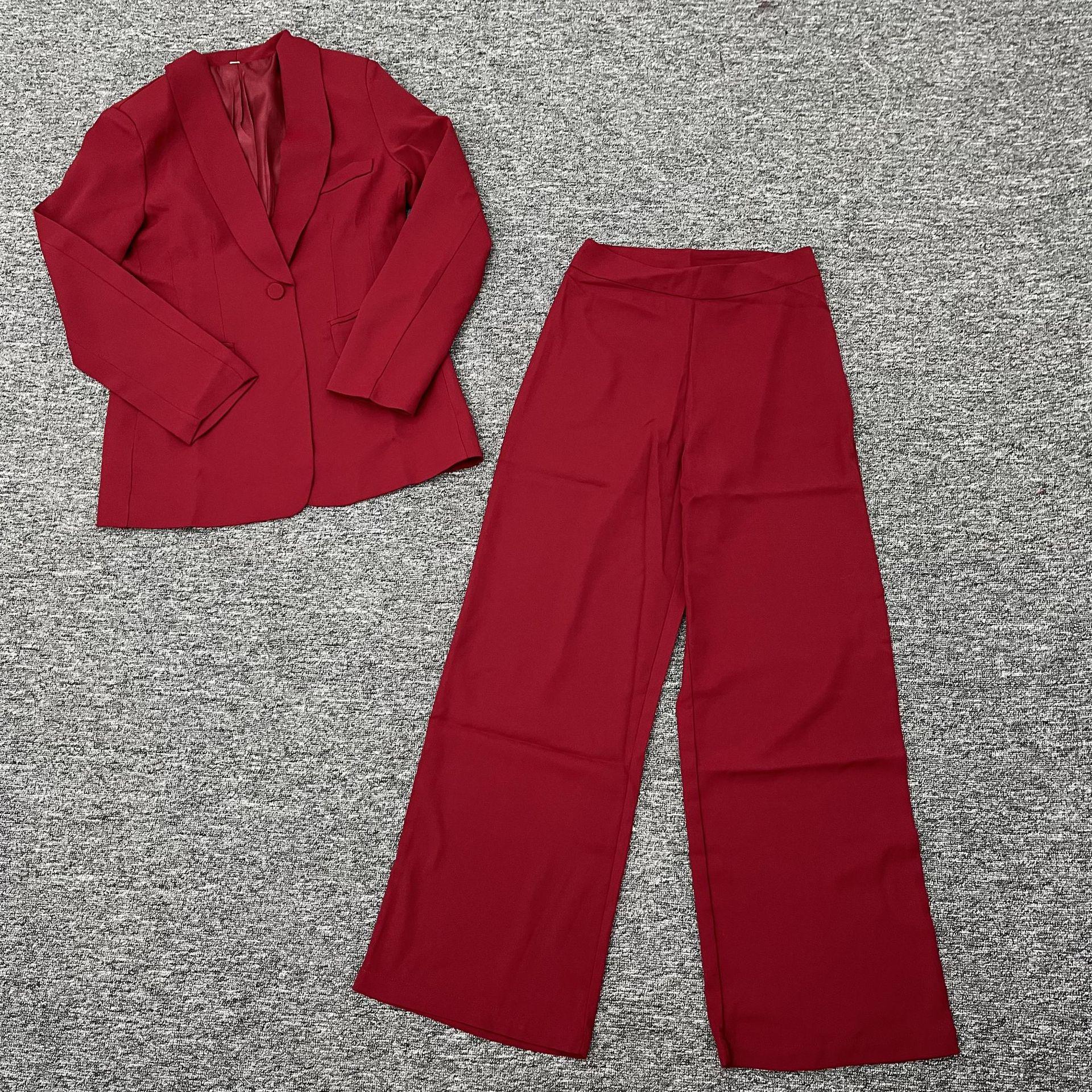 Women s 2024 Autumn/Winter Elegant Commuting Evening Suit: Dress Collar Jacket & High Waist Wide-Leg Pants Set M темно-красного
Women s 2024 Autumn/Winter Elegant Commuting Evening Suit: Dress Collar Jacket & High Waist Wide-Leg Pants Set M темно-красного
