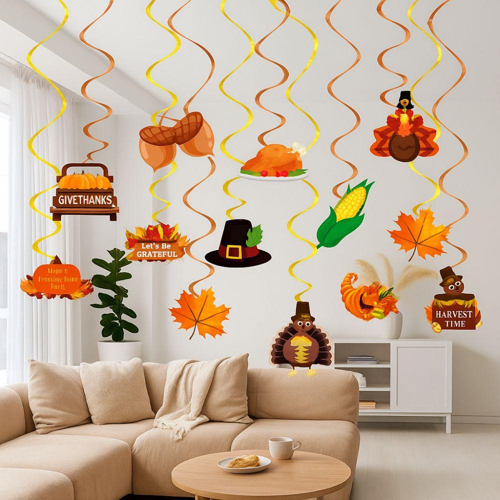 Celebration Turkey Spiral Ornaments Cartoon Party Decoration Supplies Home Garden Party 14pcs
Celebration Turkey Spiral Ornaments Cartoon Party Decoration Supplies Home Garden Party 14pcs