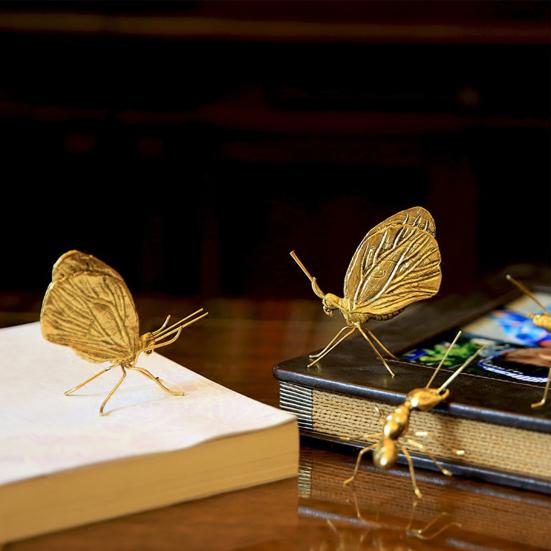 Цвет золота ремесла скульптуры бабочки моды декоративный Ant 
Цвет золота ремесла скульптуры бабочки моды декоративный Ant
