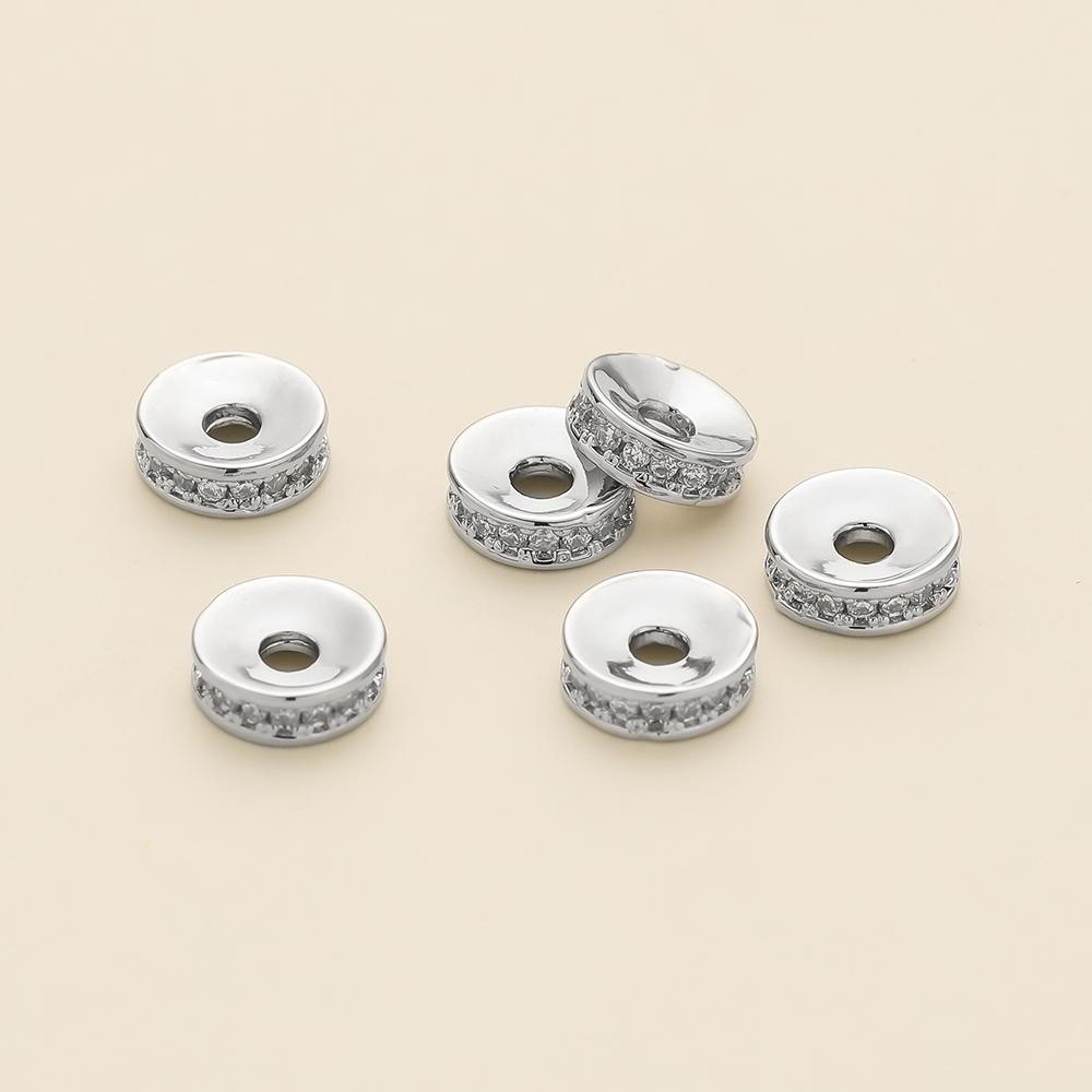 1Piece 4/6/8mm 14/18K Gold Color Plated Zircon Wheel Bracelets Spacer Beads for DIY Necklace Jewelry Making Accessories 4mm платиновый
1Piece 4/6/8mm 14/18K Gold Color Plated Zircon Wheel Bracelets Spacer Beads for DIY Necklace Jewelry Making Accessories 4mm платиновый