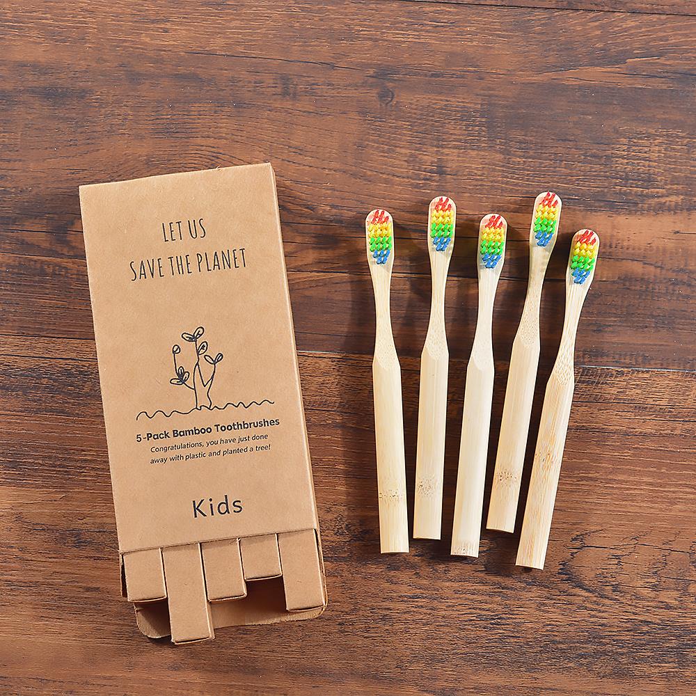 5 Pcs Children Soft Bristles Bamboo Toothbrush Eco Friendly Kids Biodegradable Oral Care Toothbrush Child Round Bamboo Handle
5 Pcs Children Soft Bristles Bamboo Toothbrush Eco Friendly Kids Biodegradable Oral Care Toothbrush Child Round Bamboo Handle