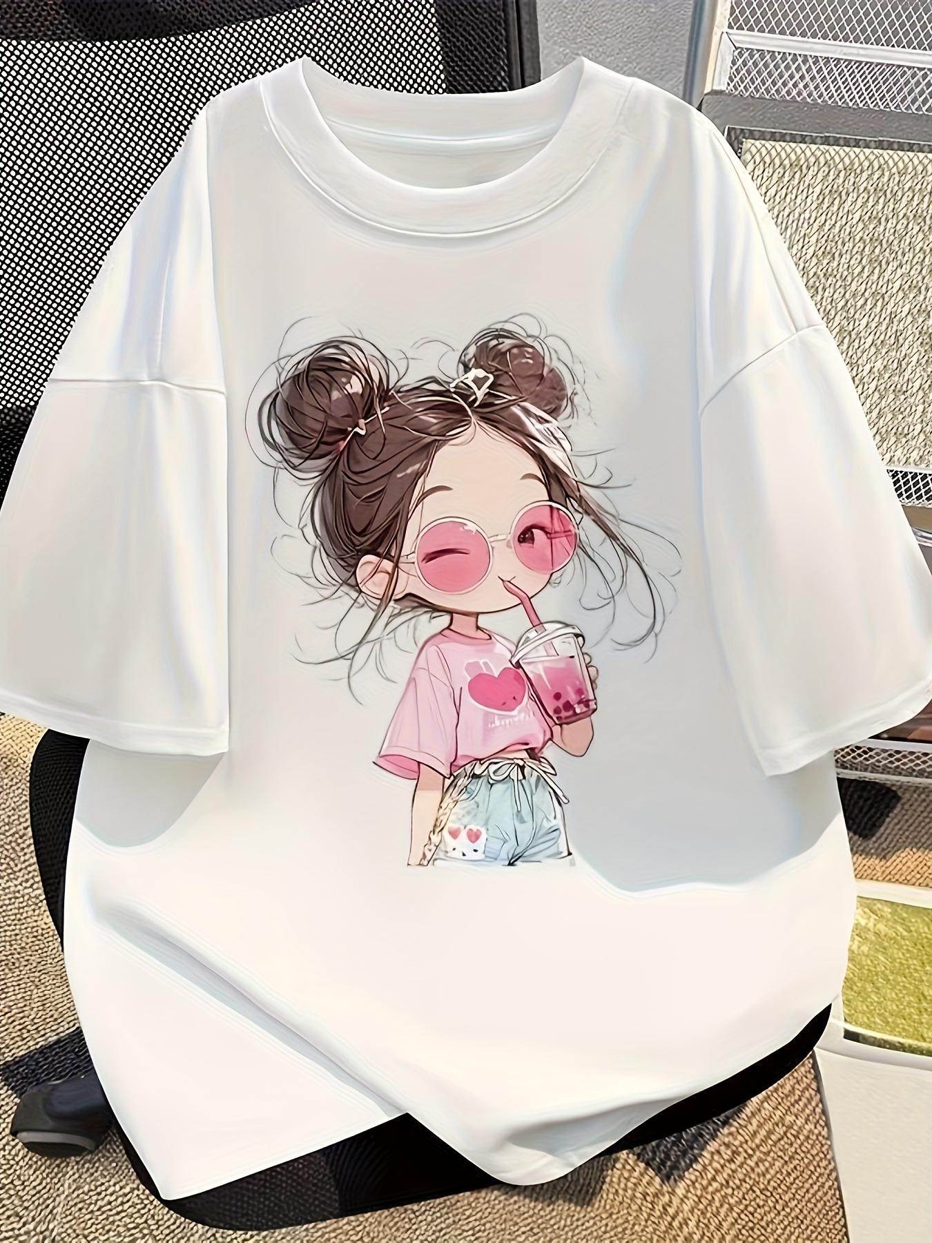 100% Cartoon Cute Little Printed Short Sleeve Round Neck T-Shirt Women S Summer New Loose Chic Top 5XL різнокольоровий
100% Cartoon Cute Little Printed Short Sleeve Round Neck T-Shirt Women S Summer New Loose Chic Top 5XL різнокольоровий