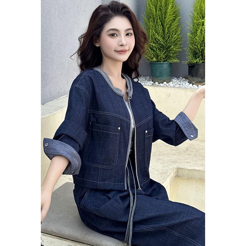 Women s Retro Denim Short Jacket - Spring/Autumn Casual Round Neck Fashion L синій
Women s Retro Denim Short Jacket - Spring/Autumn Casual Round Neck Fashion L синій
