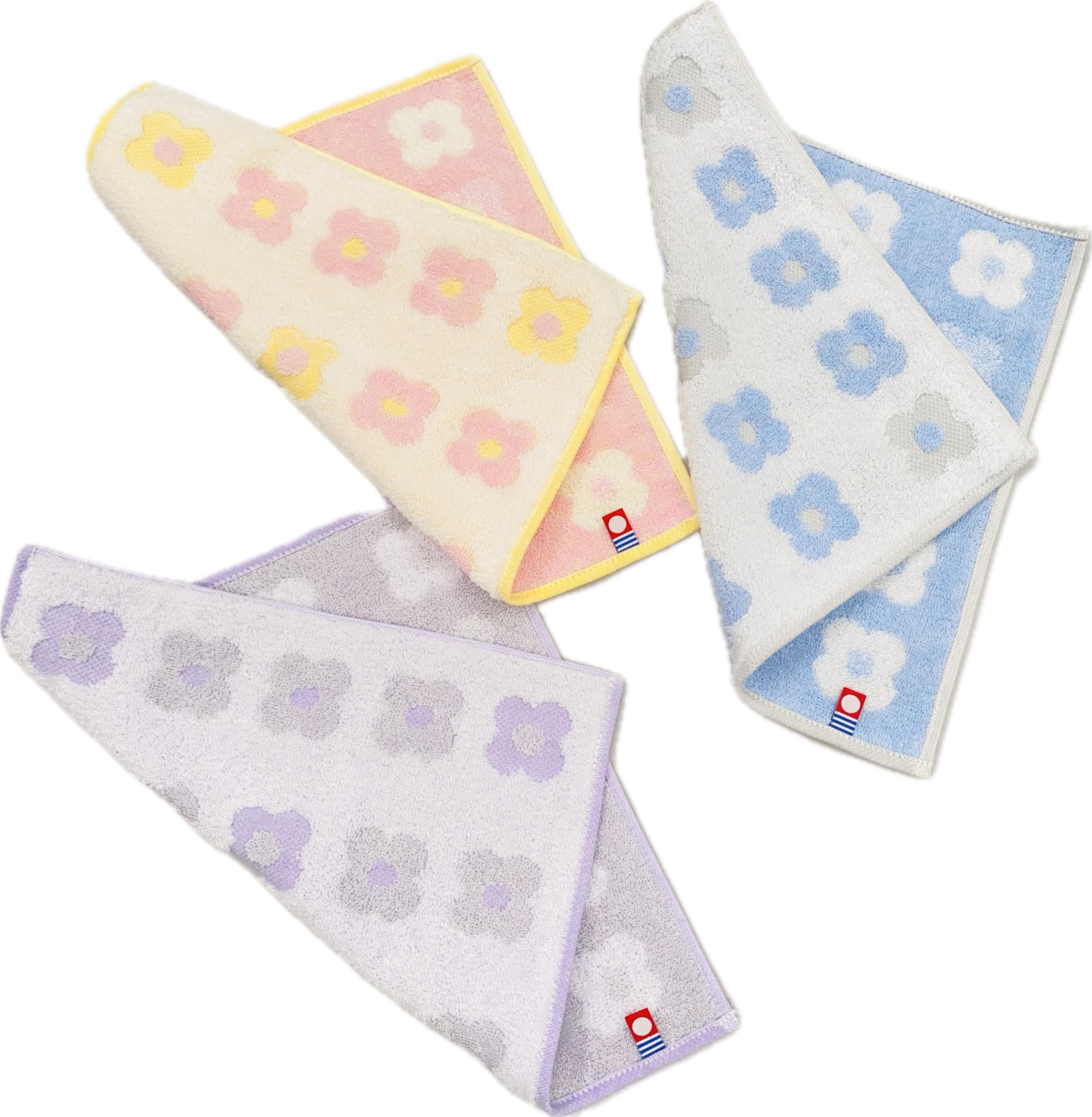 Imabari Towel Handkerchief Set of 3 (approx. 25cm x 25cm) - Soft and gentle to the touch. Cute floral patch design, perfect for kitchen use, school,
Imabari Towel Handkerchief Set of 3 (approx. 25cm x 25cm) - Soft and gentle to the touch. Cute floral patch design, perfect for kitchen use, school,