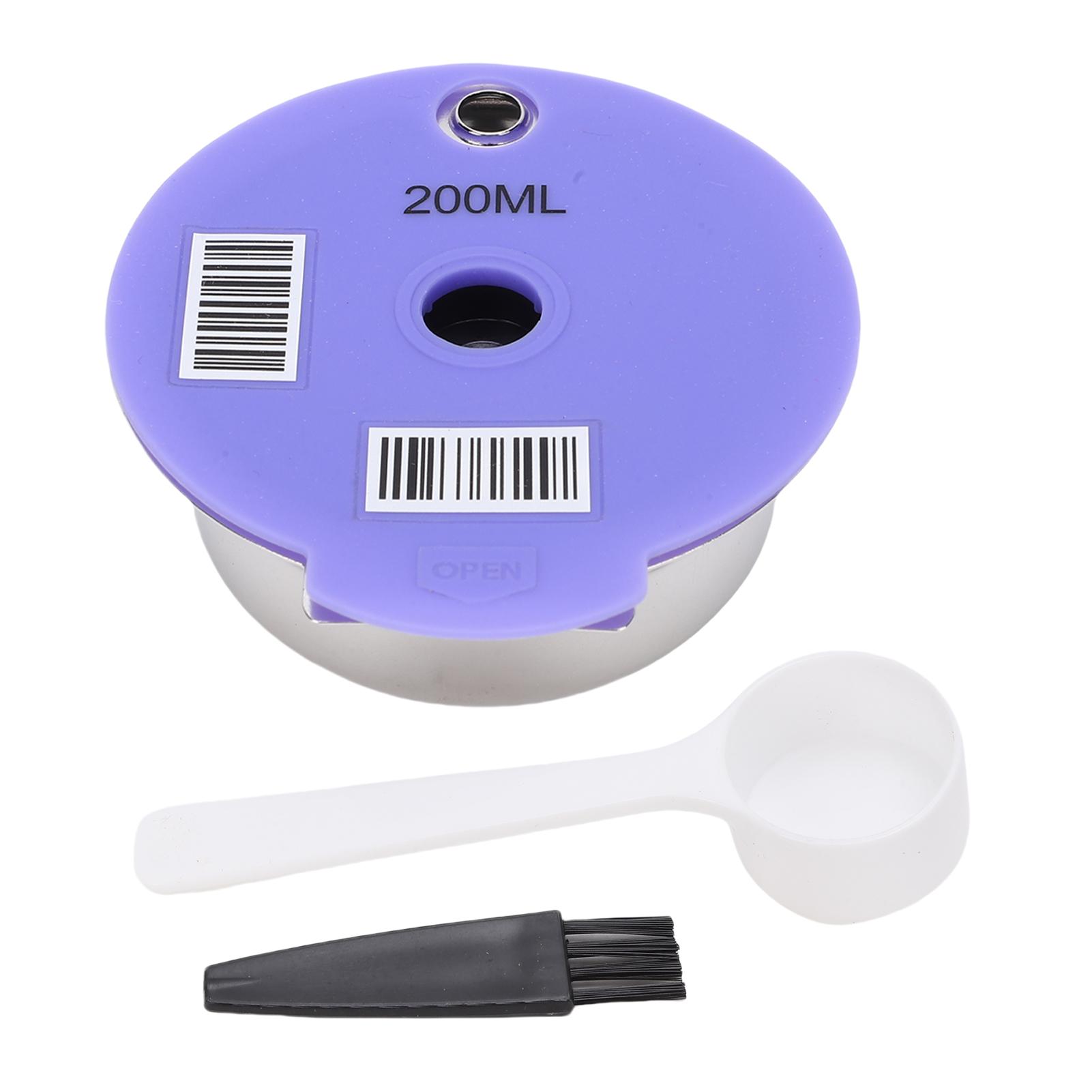 Reusable Coffee Pod Stainless Steel Silicone Refillable Coffee Filter Capsule Cup with Brush and Spoon for Coffee Makers
Reusable Coffee Pod Stainless Steel Silicone Refillable Coffee Filter Capsule Cup with Brush and Spoon for Coffee Makers