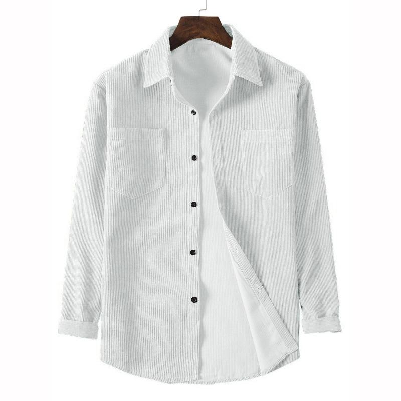 Men s Casual Long Sleeved Corduroy Lapel Shirt XXL белый
Men s Casual Long Sleeved Corduroy Lapel Shirt XXL белый
