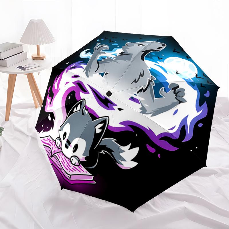 1pc Creative Wolf Cartoon Automatic Open/CloseUmbrella-CuteUmbrella with Cute Design, Portable 3-Fold Compact Umbrella for Men & Women, Vale
1pc Creative Wolf Cartoon Automatic Open/CloseUmbrella-CuteUmbrella with Cute Design, Portable 3-Fold Compact Umbrella for Men & Women, Vale