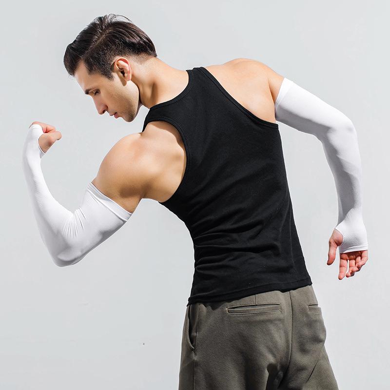 Plus Size Men’s Summer UV Protection Arm Sleeves, Ice Silk Cooling Sleeves, Breathable Loose Sun Sleeves for Cycling Running Outdoor сірий
Plus Size Men’s Summer UV Protection Arm Sleeves, Ice Silk Cooling Sleeves, Breathable Loose Sun Sleeves for Cycling Running Outdoor сірий