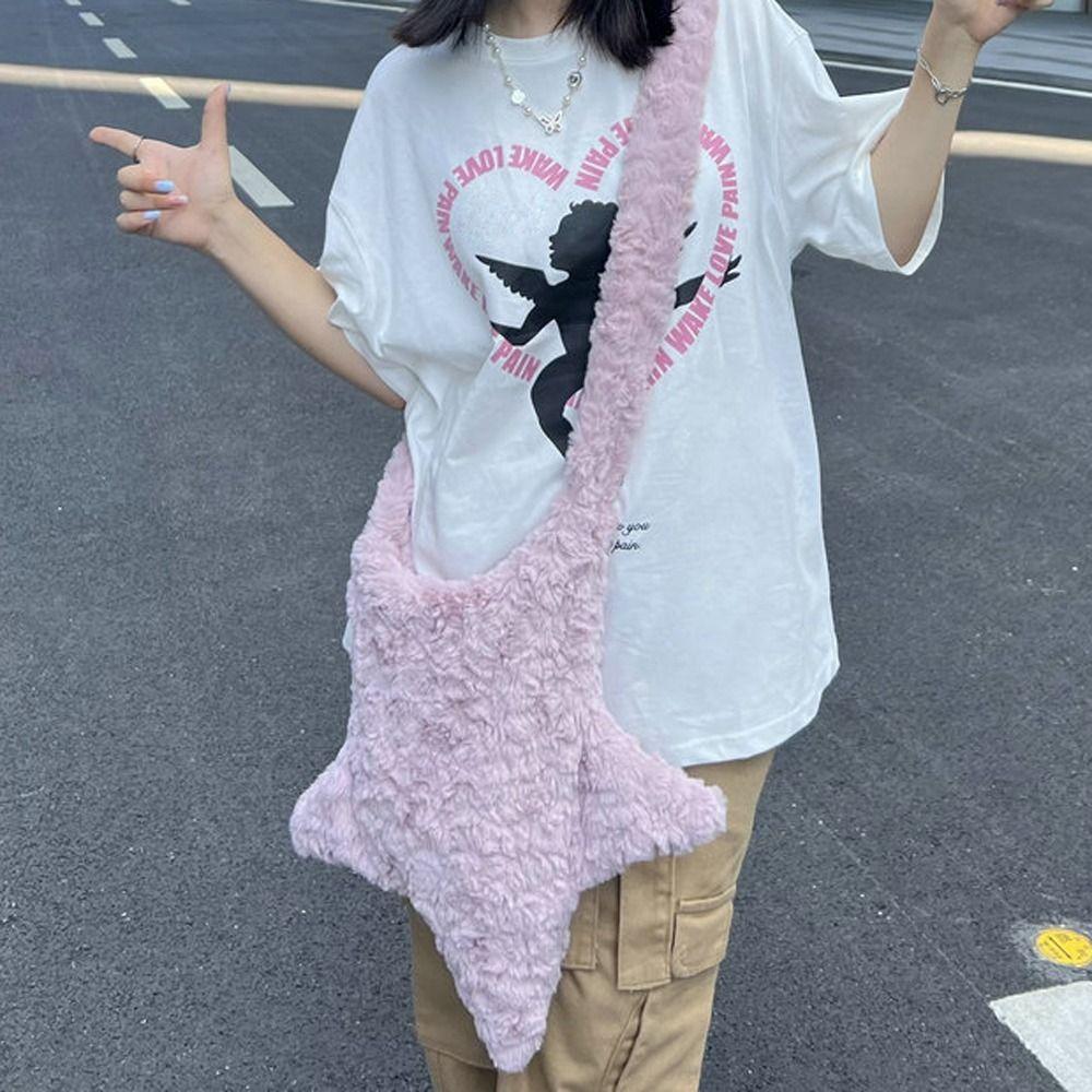 Gifts Zipper Y2K Crossbody Bags Purse Wallets Star Plush Shoulder Bags Girls Messenger Bags жовтий
Gifts Zipper Y2K Crossbody Bags Purse Wallets Star Plush Shoulder Bags Girls Messenger Bags жовтий