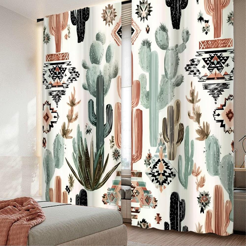 Set Of 2 Flat Printing High Quality Christmas Curtains Cactus Patterns Digital Printed Polyester Drapes Festive Holiday Perfect Curtain Made W100*H70(CM)-Grommet top&1PCS
Set Of 2 Flat Printing High Quality Christmas Curtains Cactus Patterns Digital Printed Polyester Drapes Festive Holiday Perfect Curtain Made W100*H70(CM)-Grommet top&1PCS