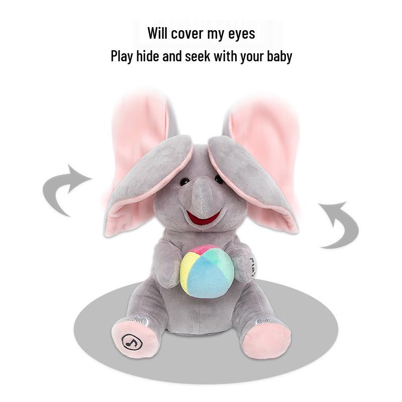 QuChao Baby Elephant Plush: Soothing Music, Hide & Seek Cat Toy, Head-Lifting Practice for Infants & Toddlers Battery
QuChao Baby Elephant Plush: Soothing Music, Hide & Seek Cat Toy, Head-Lifting Practice for Infants & Toddlers Battery