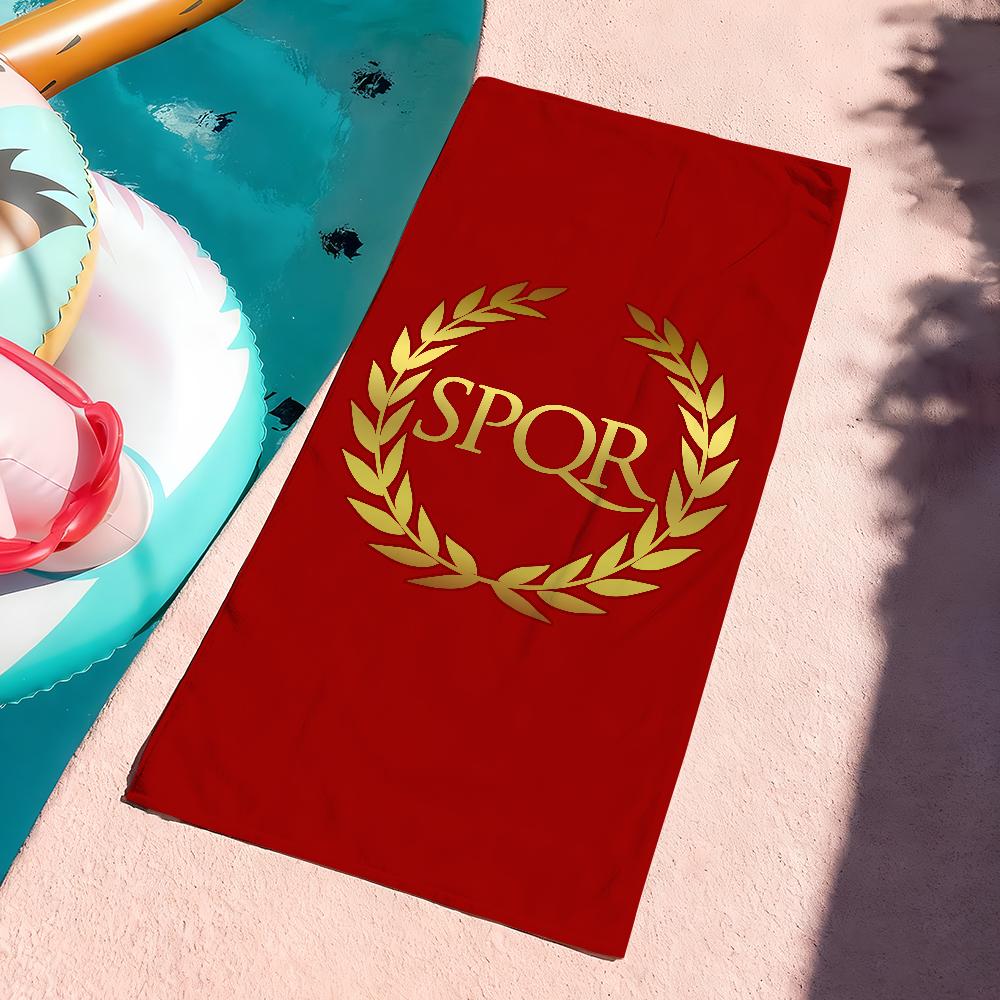 SPQR Золотой Императорский Орел Рим Полотенце Быстросохнущее Мягкое Йога Плавание Фитнес Альпинизм Большие Пляжные Полотенца W30*H60(CM)
SPQR Золотой Императорский Орел Рим Полотенце Быстросохнущее Мягкое Йога Плавание Фитнес Альпинизм Большие Пляжные Полотенца W30*H60(CM)
