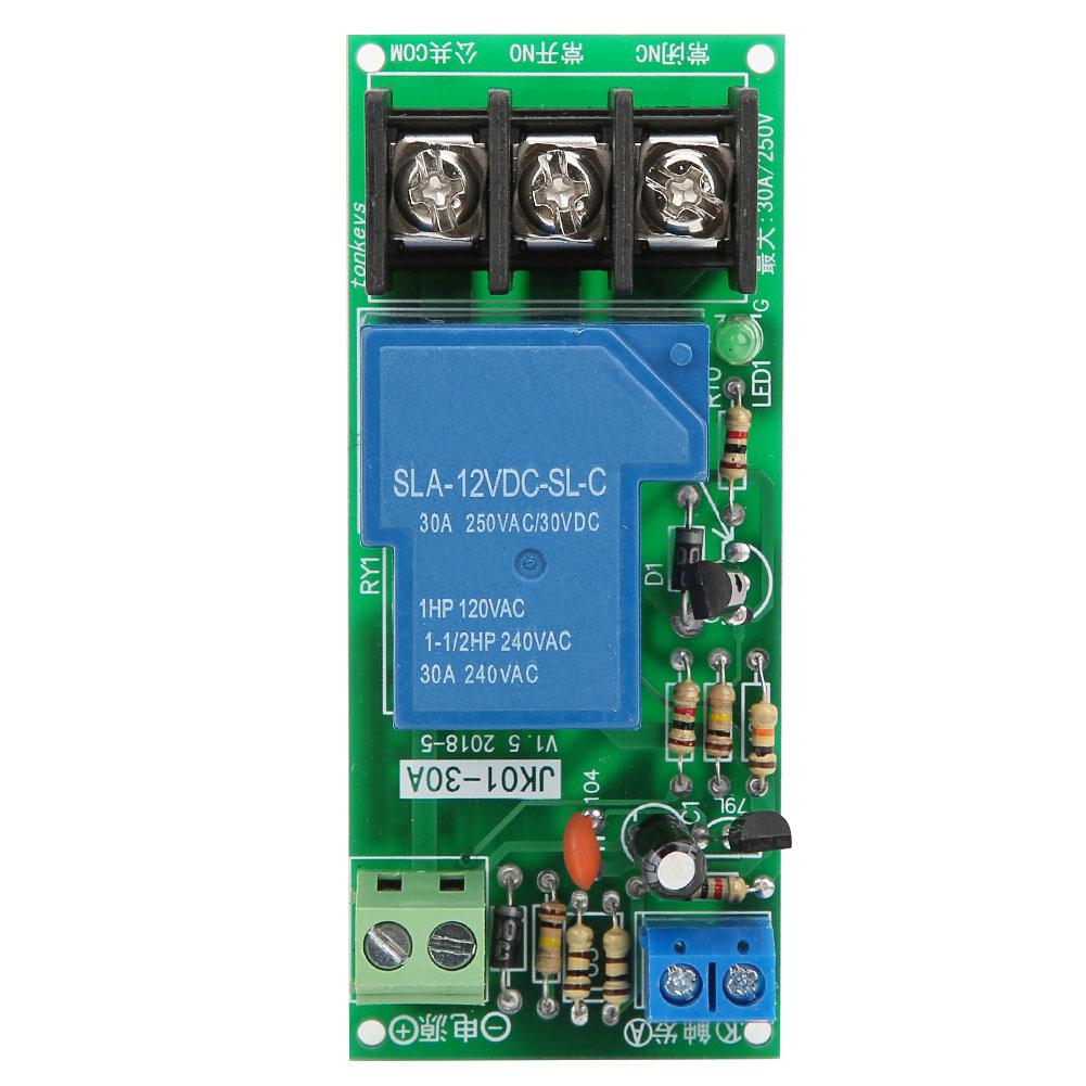 DC12V Delay Timer Switch Timing onoff Relay Module 0~60minutes 30A Load 250VAC30VDC 
DC12V Delay Timer Switch Timing onoff Relay Module 0~60minutes 30A Load 250VAC30VDC
