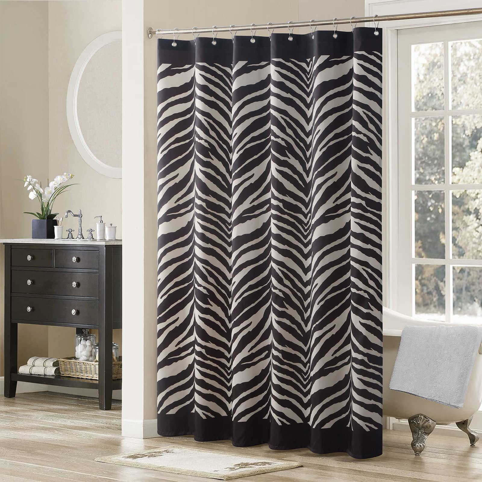 DS DESIGN Zebra Shower Polyester Waterproof and Mildew Fabric W x H Wide x 183cm Curtain, Resistant, Print, 72 72 (183cm High)
DS DESIGN Zebra Shower Polyester Waterproof and Mildew Fabric W x H Wide x 183cm Curtain, Resistant, Print, 72 72 (183cm High)