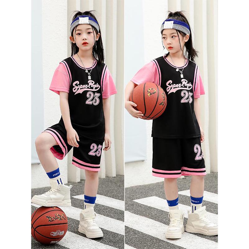 Kids Basketball Uniform Set: Two-Piece Boys and Girls Training, Competition, and Daily Sports Wear. 28
Kids Basketball Uniform Set: Two-Piece Boys and Girls Training, Competition, and Daily Sports Wear. 28