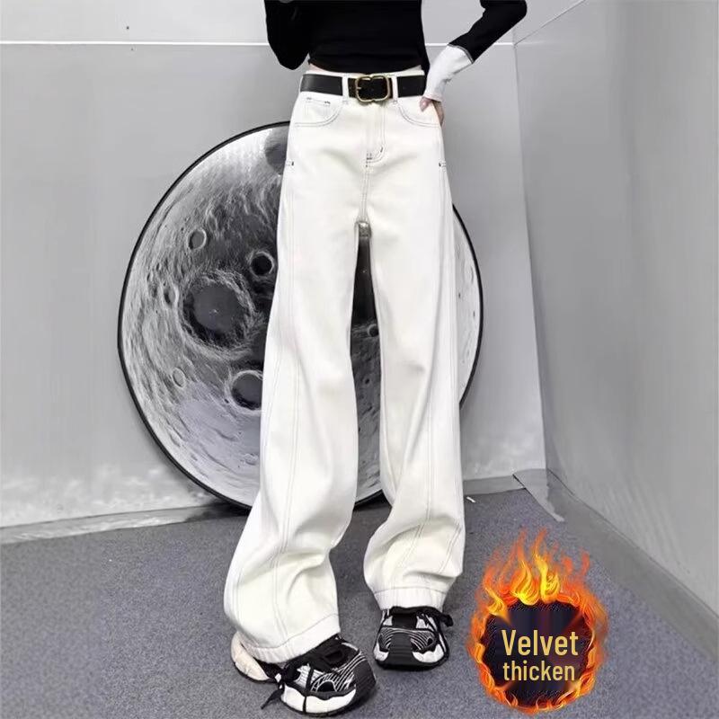Women s Light Color Winter Straight Leg Wide Leg Pants with Fleece, Floor-Length, Slimming, Apricot/Black 5XL
Women s Light Color Winter Straight Leg Wide Leg Pants with Fleece, Floor-Length, Slimming, Apricot/Black 5XL