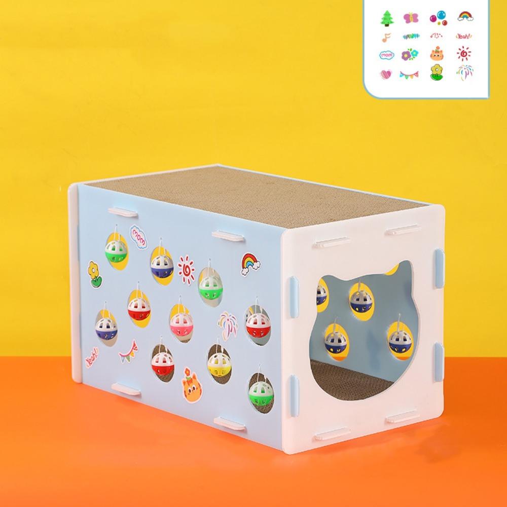 Double Layer Cat Scratcher Bed House Breathable Wear Resistant Cat Scratch Board Detachable with Balls Scratch Resistant Toy білий
Double Layer Cat Scratcher Bed House Breathable Wear Resistant Cat Scratch Board Detachable with Balls Scratch Resistant Toy білий