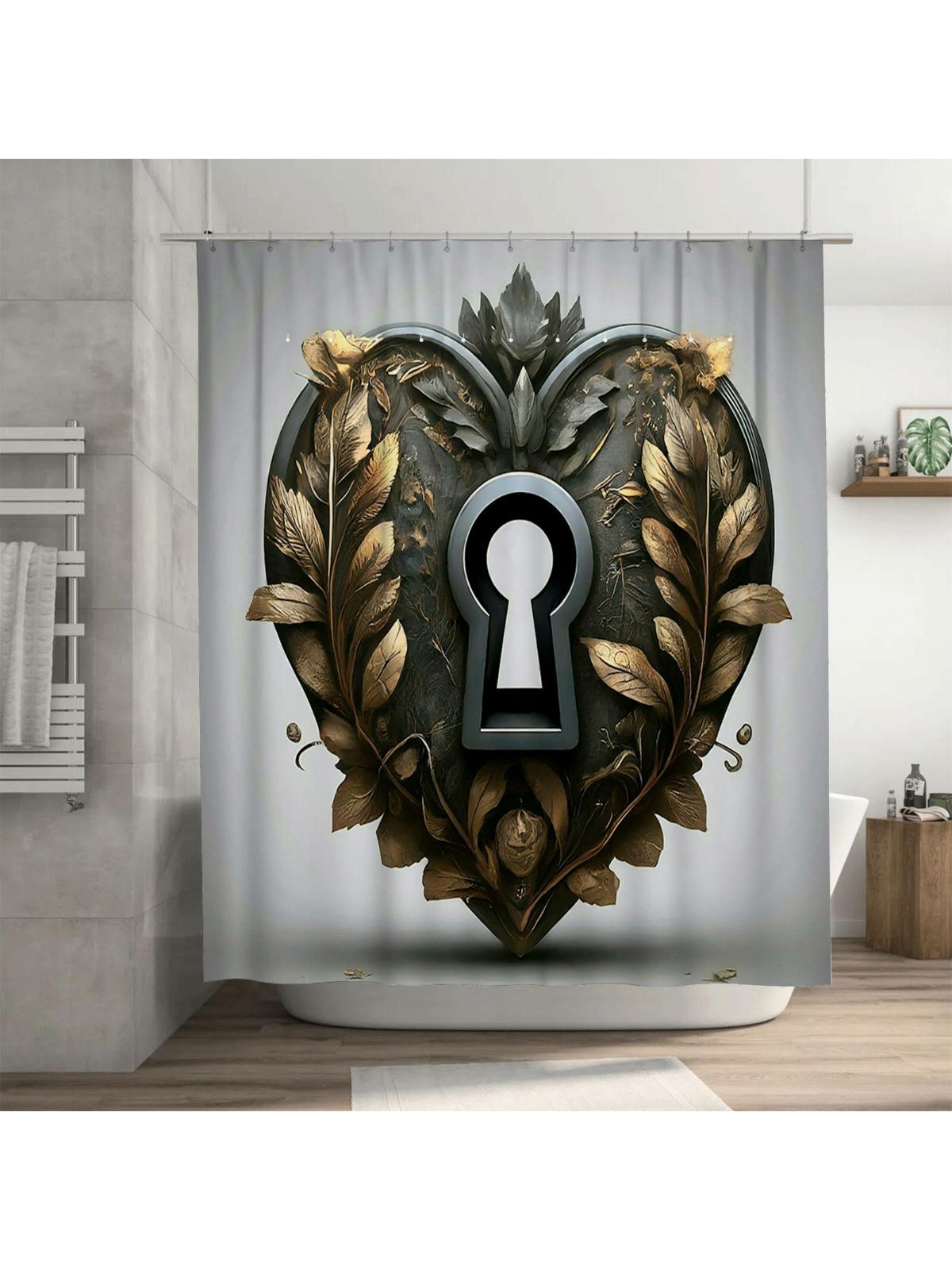 Keyhole Heart Shower Curtain | Elegant And Mysterious Bathroom Decor W60H190(CM)-1 Pcs
Keyhole Heart Shower Curtain | Elegant And Mysterious Bathroom Decor W60H190(CM)-1 Pcs