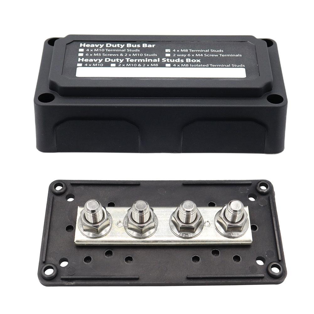 300A 48V Шина 4/12 Клема M10/M6 Шпильки Блок розподілу живлення Шина Клемна колодка шини для автомобільного човна
300A 48V Шина 4/12 Клема M10/M6 Шпильки Блок розподілу живлення Шина Клемна колодка шини для автомобільного човна