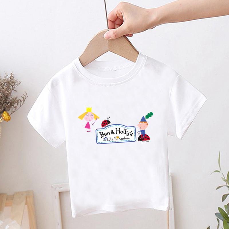 Children Cartoon Print Ben And Holly Kingdom Funny T-shirts Kids Cute Summer Tee Casual Tops Baby Clothes For Boys/Girls 140
Children Cartoon Print Ben And Holly Kingdom Funny T-shirts Kids Cute Summer Tee Casual Tops Baby Clothes For Boys/Girls 140