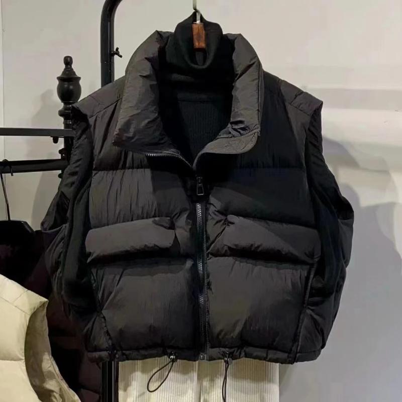 Женский новый модный жилет Осень-Зима 2025 Пуховый Хлопковый Воротник-стойка Однотонный Без рукавов Жилет-куртка XL чёрный
Женский новый модный жилет Осень-Зима 2025 Пуховый Хлопковый Воротник-стойка Однотонный Без рукавов Жилет-куртка XL чёрный