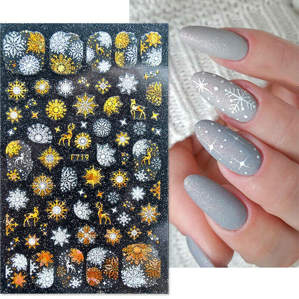 DIY Manicure Transfer Decals UV Gel 3D Christmas Nail Stickers Snowflakes 16
DIY Manicure Transfer Decals UV Gel 3D Christmas Nail Stickers Snowflakes 16