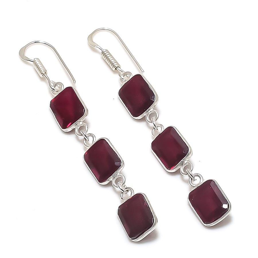 Серьги из серебра 925 пробы с натуральным гранатом, ручная работа, 2,44 дюйма Z1j40
Серьги из серебра 925 пробы с натуральным гранатом, ручная работа, 2,44 дюйма Z1j40