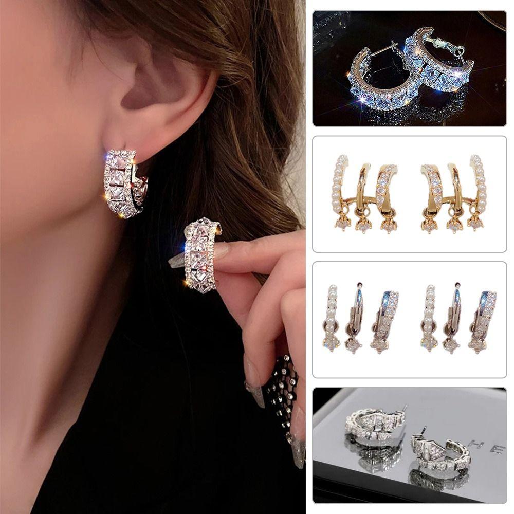 Wedding Ear Jewelry Earrings Sweet Cool Earrings Cubic Zircon Stud Earrings 925 Sterling Silver
Wedding Ear Jewelry Earrings Sweet Cool Earrings Cubic Zircon Stud Earrings 925 Sterling Silver