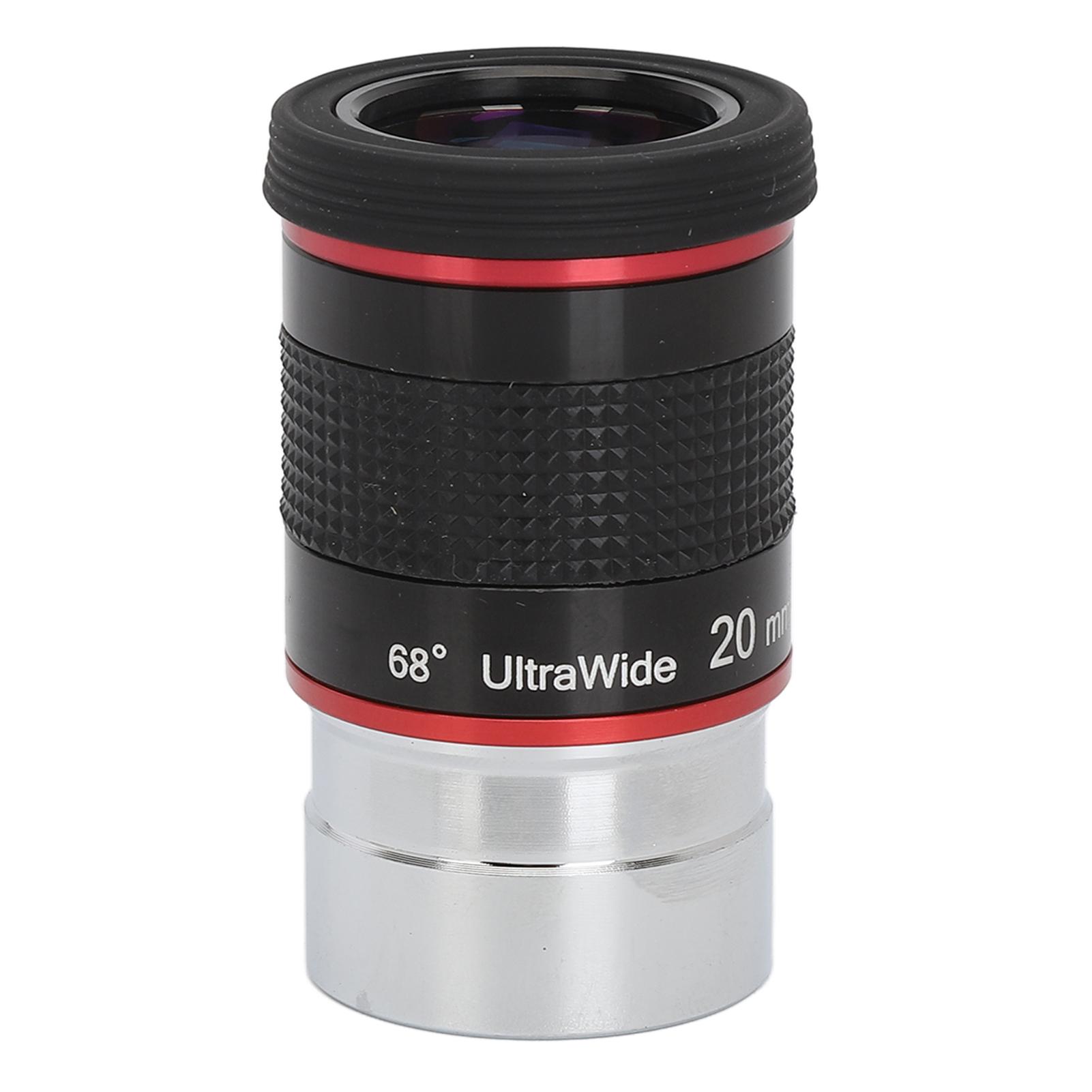 Multi Coated Eyepiece 20mm 68 Degree Ultra Wide Angle Eyepiece for 1.25 Inch Interface Astronomical
Multi Coated Eyepiece 20mm 68 Degree Ultra Wide Angle Eyepiece for 1.25 Inch Interface Astronomical