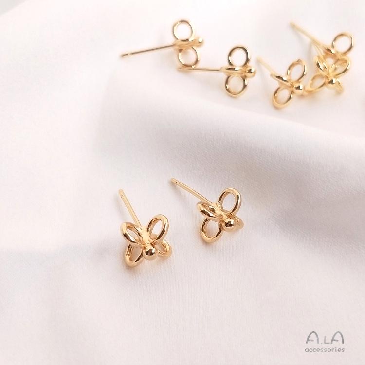 14K Gold-Filled Color-Preserving Vajra Pestle Earrings with Four Rings – Handmade DIY Ear Jewelry Accessories
14K Gold-Filled Color-Preserving Vajra Pestle Earrings with Four Rings – Handmade DIY Ear Jewelry Accessories