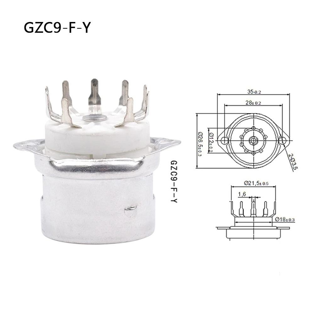 1Pcs New 9Pin B9A Vacuum Tube PCB Mount Tin-Plated Valve Base DIY Vintage Audio GZC9 for 12AX7 6DJ8 5670 6922 EL84 12AT7 12AU7
1Pcs New 9Pin B9A Vacuum Tube PCB Mount Tin-Plated Valve Base DIY Vintage Audio GZC9 for 12AX7 6DJ8 5670 6922 EL84 12AT7 12AU7