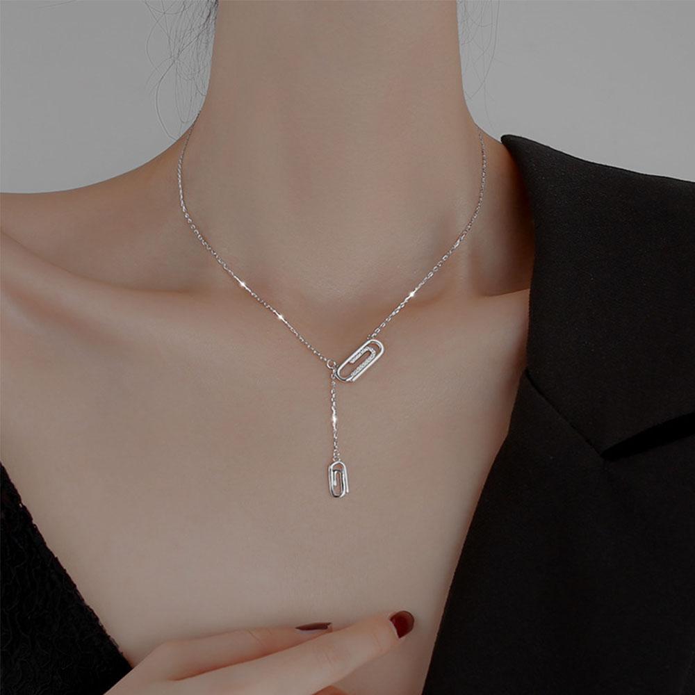 Temperament Fashion Long Tassel Simple Women Jewelry Clavicle Chain Paperclip Necklace Chocker
Temperament Fashion Long Tassel Simple Women Jewelry Clavicle Chain Paperclip Necklace Chocker