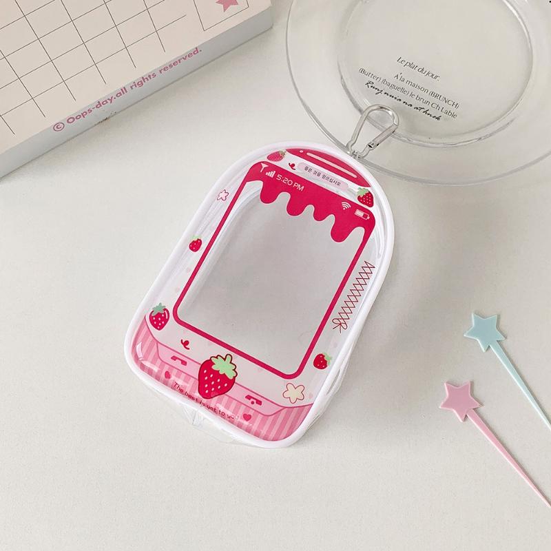 Kawaii Transparent PVC Doll Storage Bags for 13cm Push Cotton Dolls Cute Strawberry Protective Case Pain Bag with Keychain земляничный
Kawaii Transparent PVC Doll Storage Bags for 13cm Push Cotton Dolls Cute Strawberry Protective Case Pain Bag with Keychain земляничный