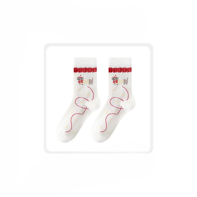 Female Autumn and Winter New Cartoon Dachshon Dog Cute Lace Tube Cotton Socks 1 pair
Female Autumn and Winter New Cartoon Dachshon Dog Cute Lace Tube Cotton Socks 1 pair