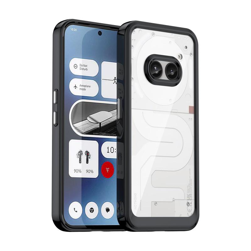 For Nothing Phone (2a) Phone Case WANLONFENG XC Series TPU Acrylic Cover with Tempered Glass (Big Lens Hole) Transparent Grey
For Nothing Phone (2a) Phone Case WANLONFENG XC Series TPU Acrylic Cover with Tempered Glass (Big Lens Hole) Transparent Grey