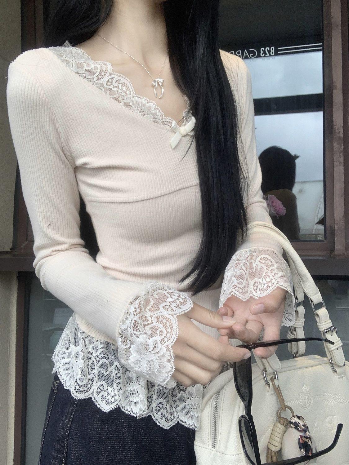 Song Zheng En Women s Apricot Lace Long Sleeve Slim Fit T-shirt for Autumn/Winter S - Premium Quality абрикосовый
Song Zheng En Women s Apricot Lace Long Sleeve Slim Fit T-shirt for Autumn/Winter S - Premium Quality абрикосовый