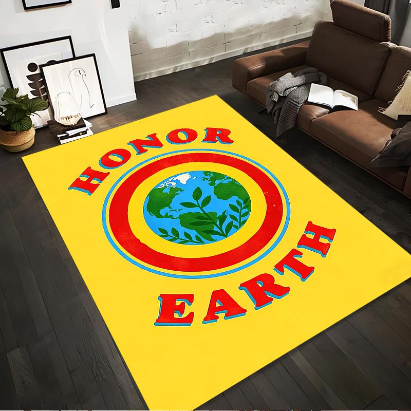 Yellow Earth-Themed Carpet with Honor Earth Design and Globe Print Suitable for use as an anti-slip for living room bedroom sofas 40x60cm( 15x23in )
Yellow Earth-Themed Carpet with Honor Earth Design and Globe Print Suitable for use as an anti-slip for living room bedroom sofas 40x60cm( 15x23in )