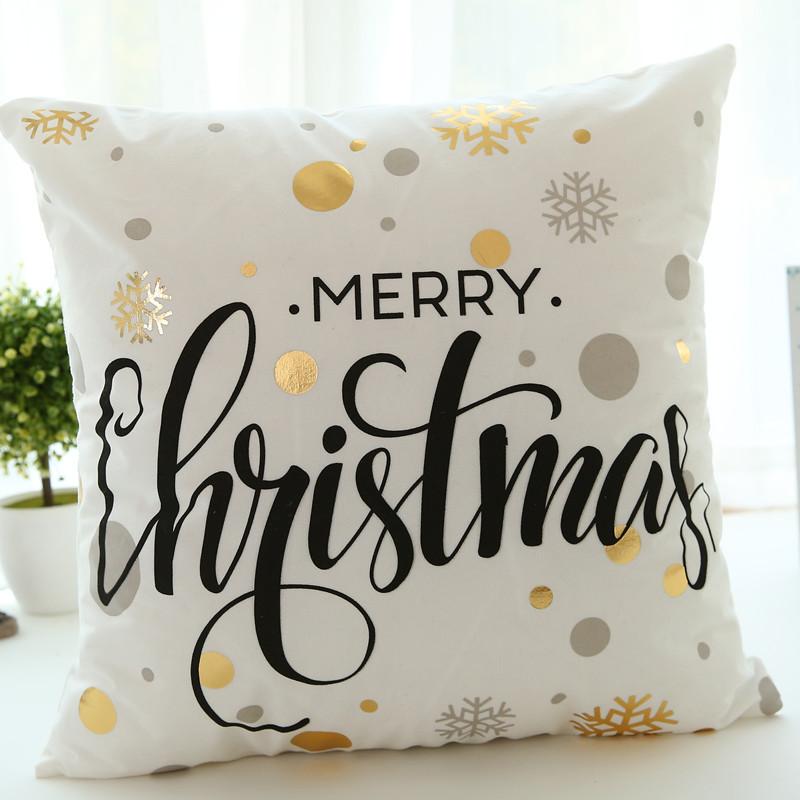 Hot Stamping Letter Series Christmas Pillow Cover New Home Sofa Cushion Cover 45 * 45Cm (without pillow core)
Hot Stamping Letter Series Christmas Pillow Cover New Home Sofa Cushion Cover 45 * 45Cm (without pillow core)