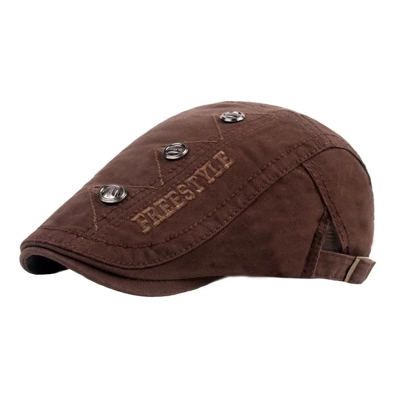 2025 Spring Summer Cotton Beret Peaked Cap Adjustable Unisex British Vintage Newsboy Hat Bohemian Style 55-60cm темно-коричневого кольору
2025 Spring Summer Cotton Beret Peaked Cap Adjustable Unisex British Vintage Newsboy Hat Bohemian Style 55-60cm темно-коричневого кольору
