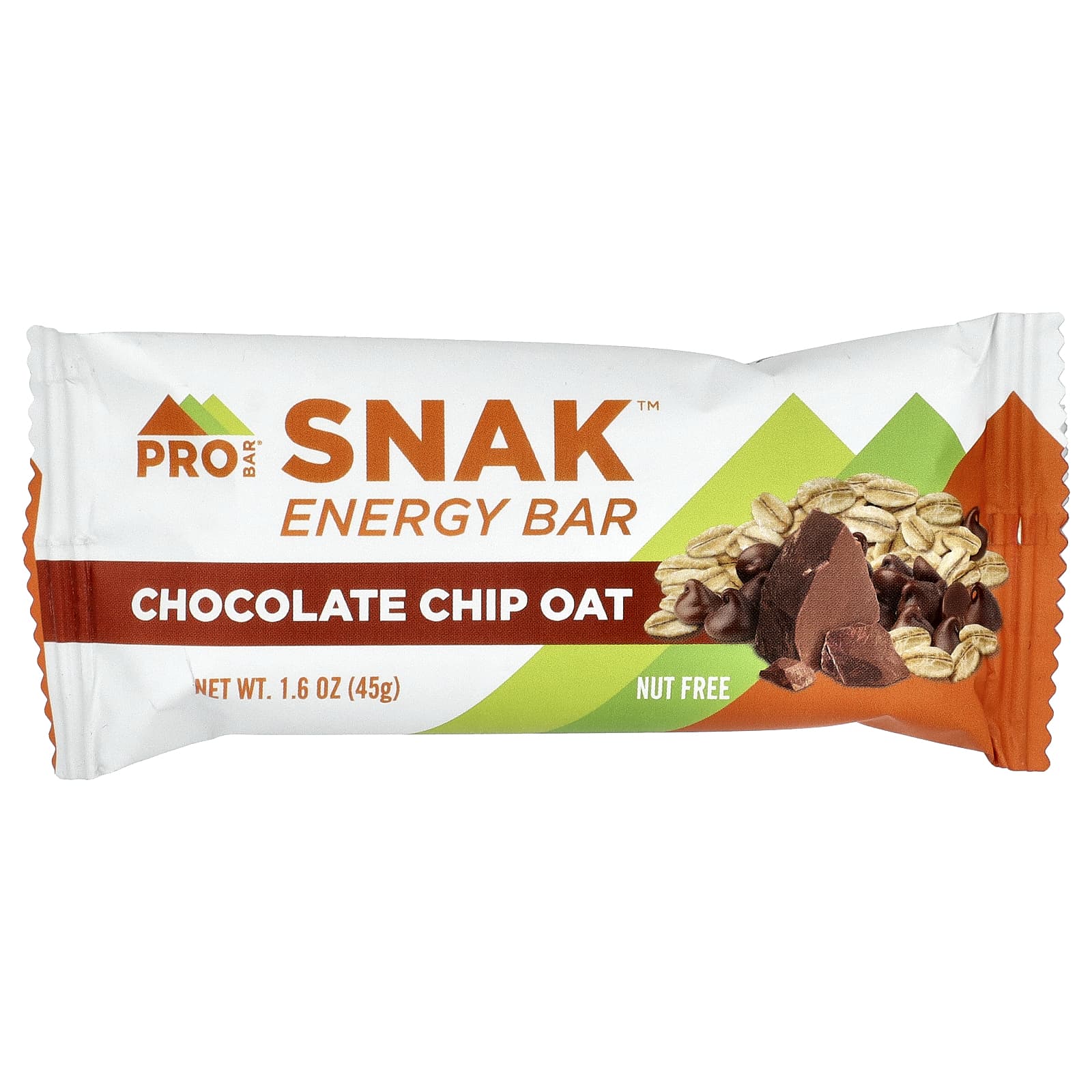 Snak™, Energy Bar, Chocolate Chip Oats, 45G (1.6Oz)
Snak™, Energy Bar, Chocolate Chip Oats, 45G (1.6Oz)