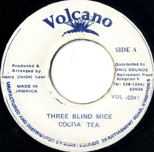 7inch Record COCOA TEA - Three Blind Mice VOL0341 Volcano Jamaica Reggae, Ska & Dub Used
7inch Record COCOA TEA - Three Blind Mice VOL0341 Volcano Jamaica Reggae, Ska & Dub Used