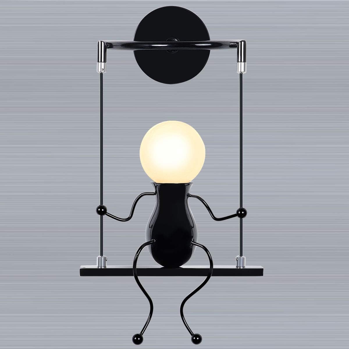 KAWELL Lighting Bracket Doll Wall Bracket Indirect Lighting Wall Sconce Cartoon Gift Wall LED Wall E26 Base Light, Light, Light, Lighting, Cute, чорний
KAWELL Lighting Bracket Doll Wall Bracket Indirect Lighting Wall Sconce Cartoon Gift Wall LED Wall E26 Base Light, Light, Light, Lighting, Cute, чорний