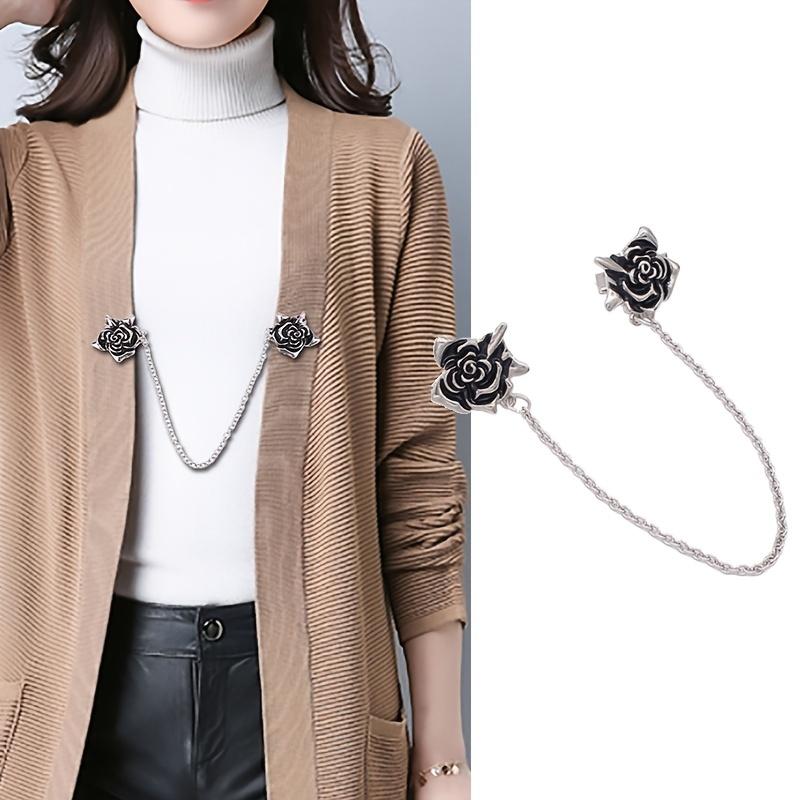 2PCS Fashion Brooch High-end Drip Oil Rose Flower Clothes Collar Clip Shirt Chain Men s And Women s Suit Cardigan Corsage Accessories
2PCS Fashion Brooch High-end Drip Oil Rose Flower Clothes Collar Clip Shirt Chain Men s And Women s Suit Cardigan Corsage Accessories