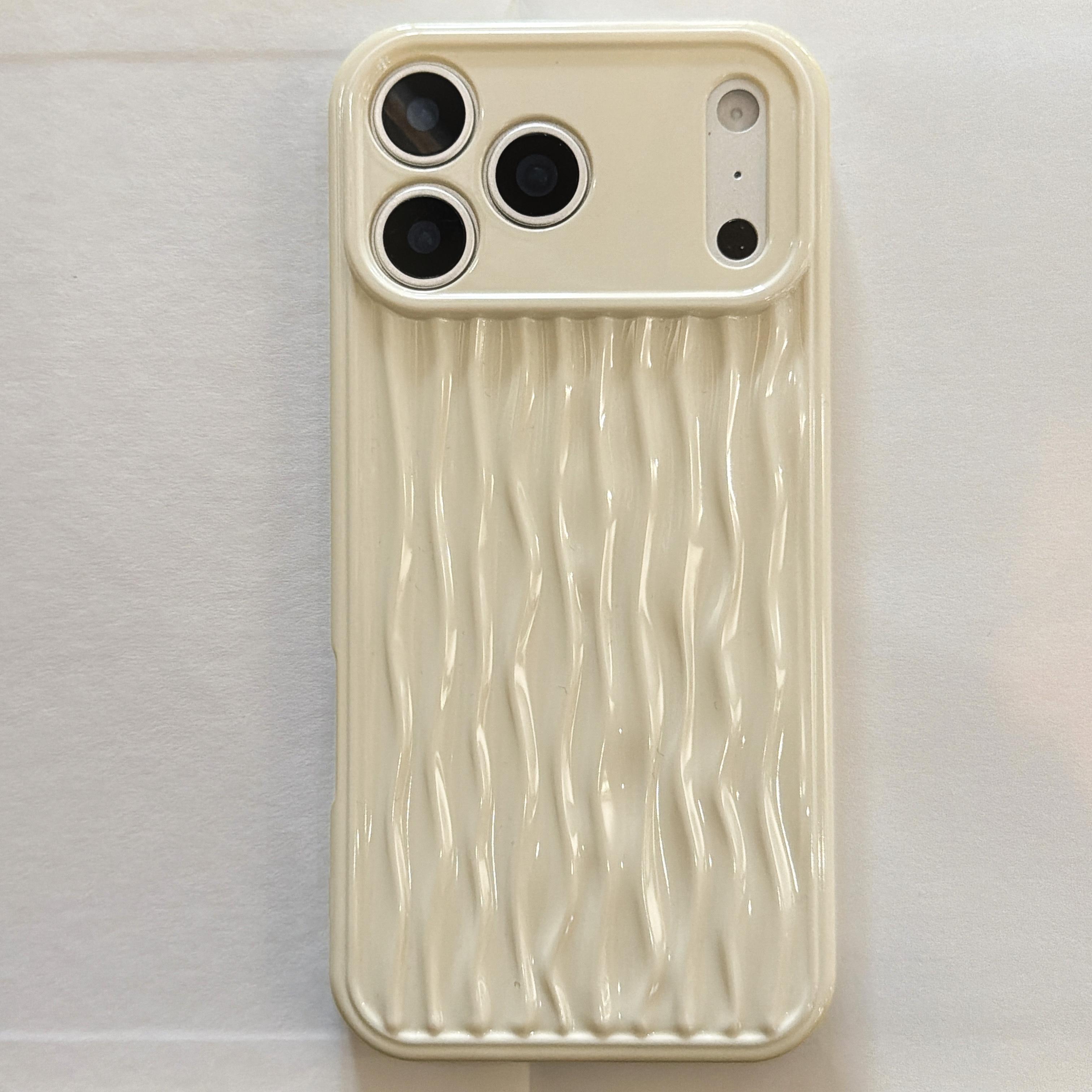 Cute Cream White Tin Paper Phone Case for iphone 17 Air 16 15 14 13 11 12 Pro Max X XS Max XR Water Ripple Shockproof Soft Cover iPhone X
Cute Cream White Tin Paper Phone Case for iphone 17 Air 16 15 14 13 11 12 Pro Max X XS Max XR Water Ripple Shockproof Soft Cover iPhone X