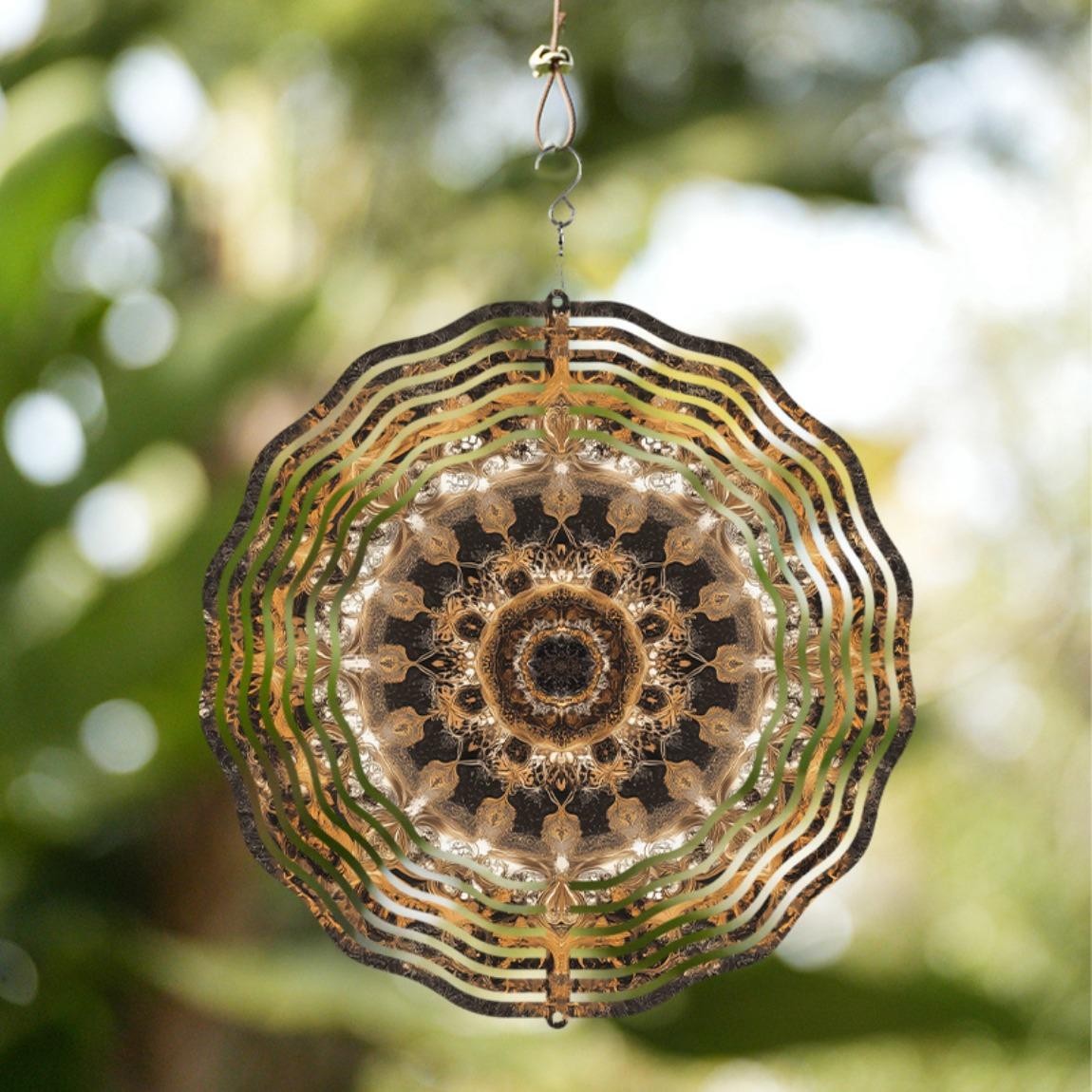 10 Inch Hanging Wind Spinner Bohemian Style Metal Wind Chime with 360 Degree Hook for Garden Balcony Yard Decor Summer Spring Gift 01A
10 Inch Hanging Wind Spinner Bohemian Style Metal Wind Chime with 360 Degree Hook for Garden Balcony Yard Decor Summer Spring Gift 01A