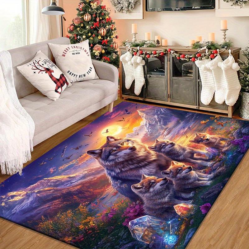Wolf Pack Sunset Rug for Adventure Lovers - Fantasy Landscape Floor Mat, Wildlife Themed Home Decor Skid resistant carpet 50x80cm
Wolf Pack Sunset Rug for Adventure Lovers - Fantasy Landscape Floor Mat, Wildlife Themed Home Decor Skid resistant carpet 50x80cm