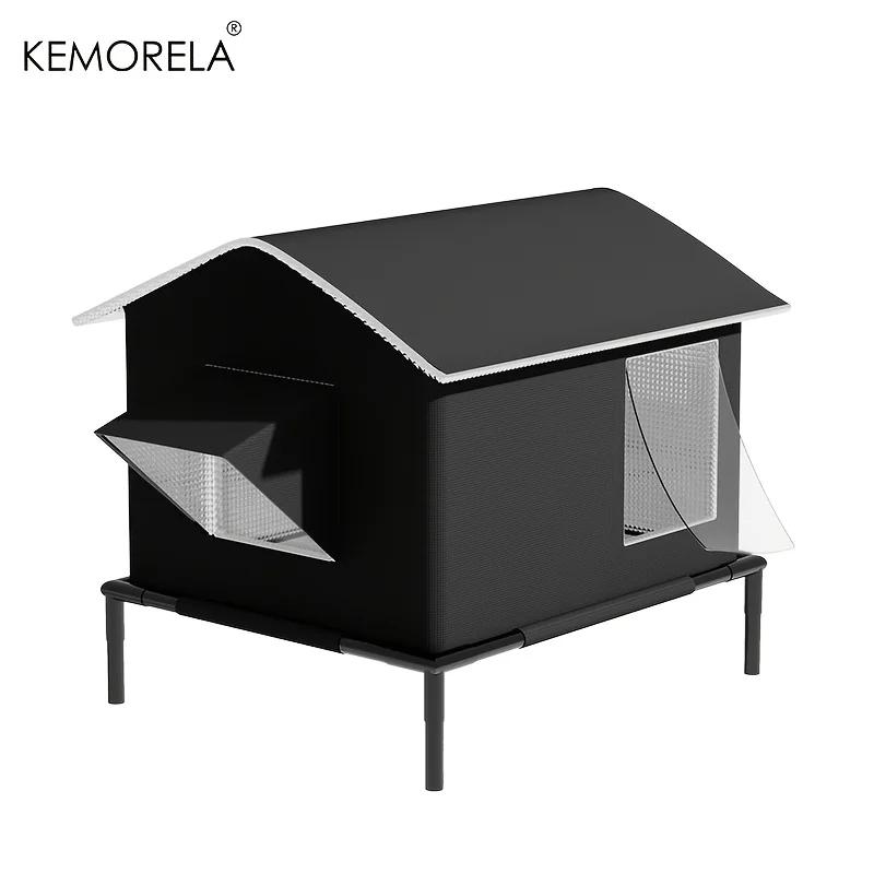 KEMORELA Elevated Pet House-Bed with Cooling Pads, Moisture-Proof Design for Indoor/Outdoor Use, Fits Small/Medium Pets
KEMORELA Elevated Pet House-Bed with Cooling Pads, Moisture-Proof Design for Indoor/Outdoor Use, Fits Small/Medium Pets